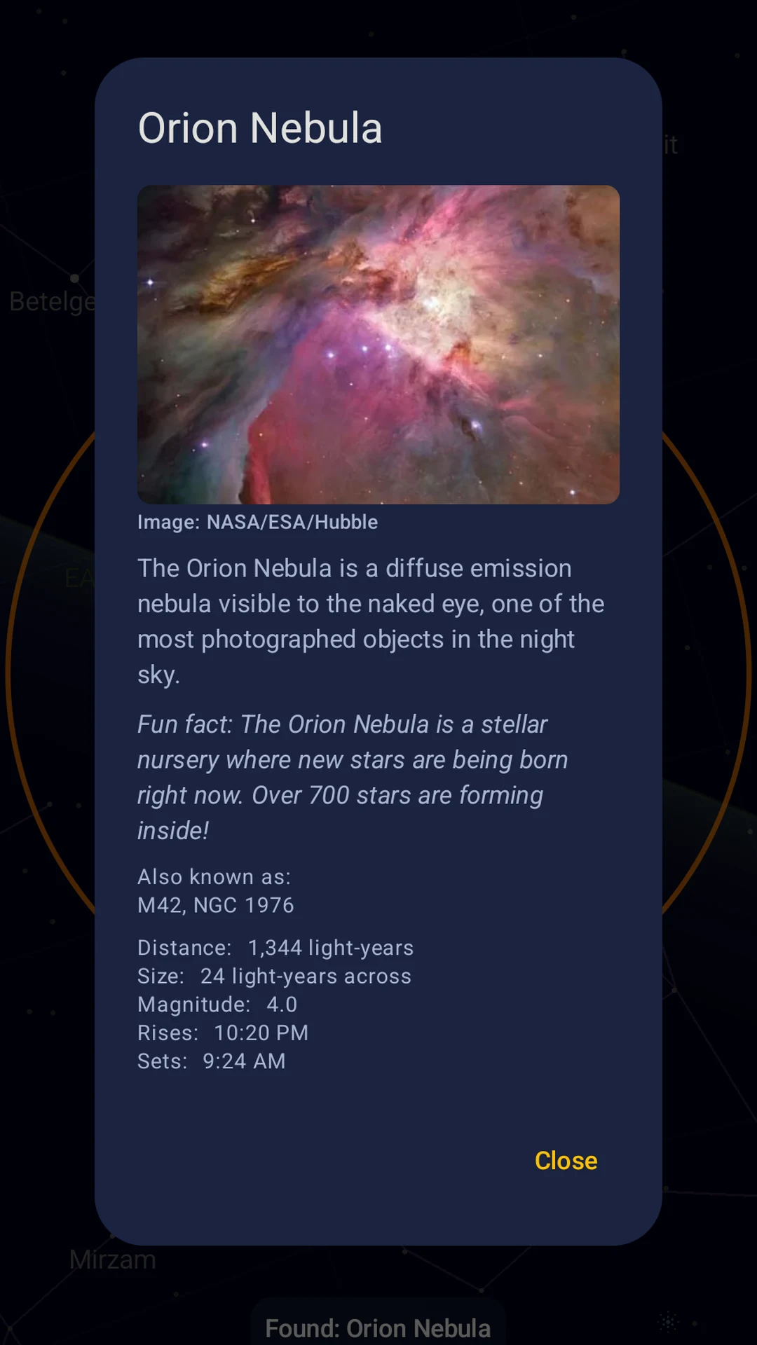 Sky Map screenshot