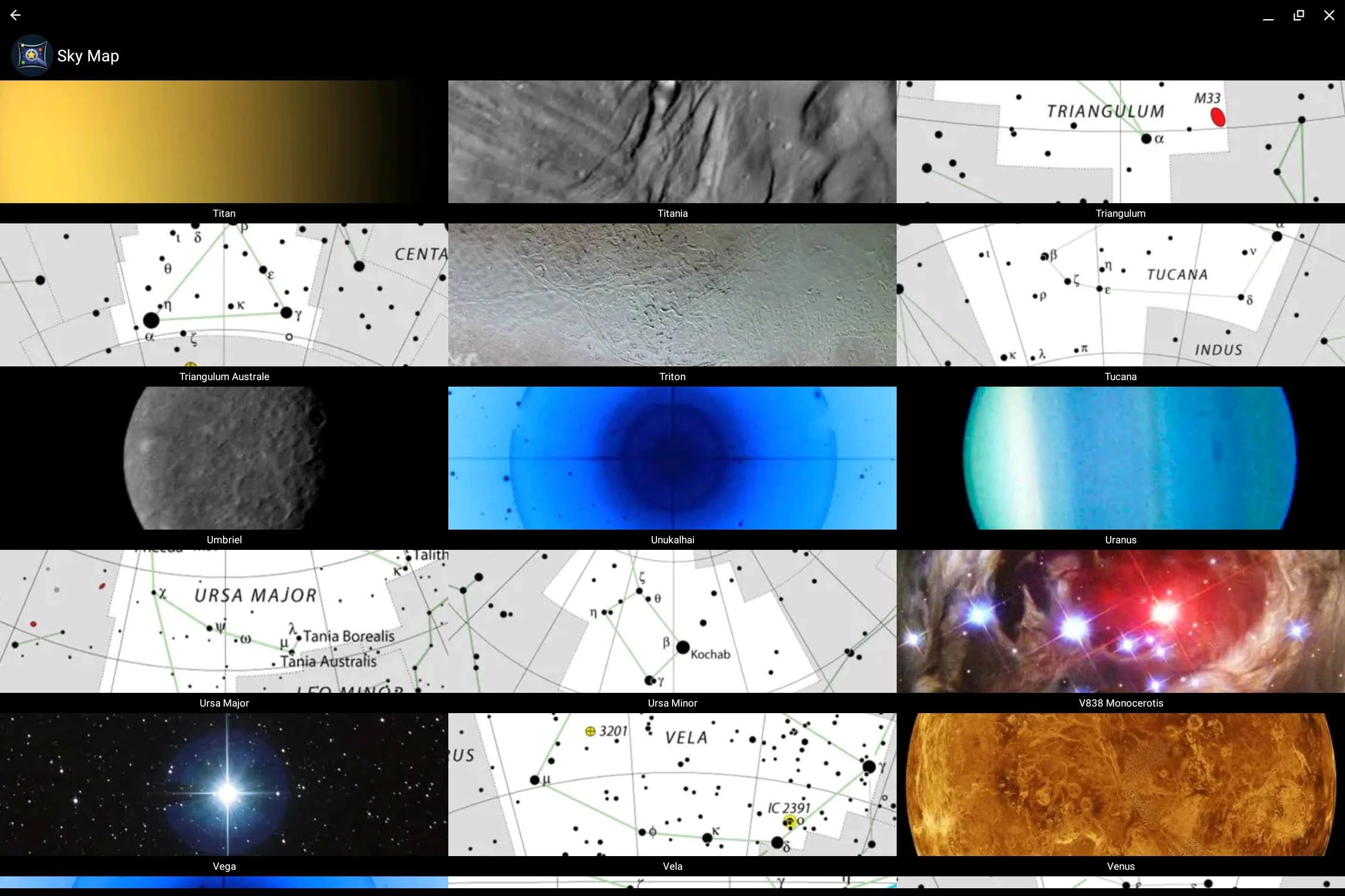 Sky Map screenshot
